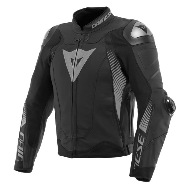Dainese Super Speed 4 Black Matt Charcoal Gray Deri Mont