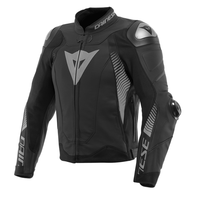 Dainese Super Speed 4 Black Matt Charcoal Gray Deri Mont