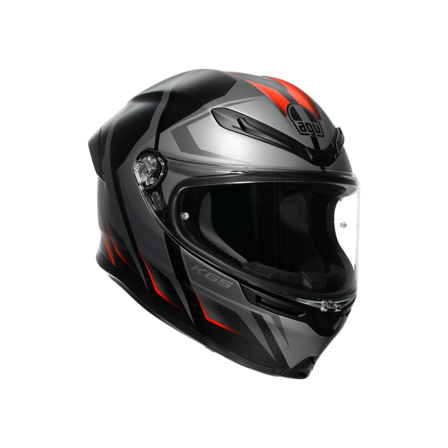 Agv K6 S Karve Matt Blk Grey Red Kapalı Kask