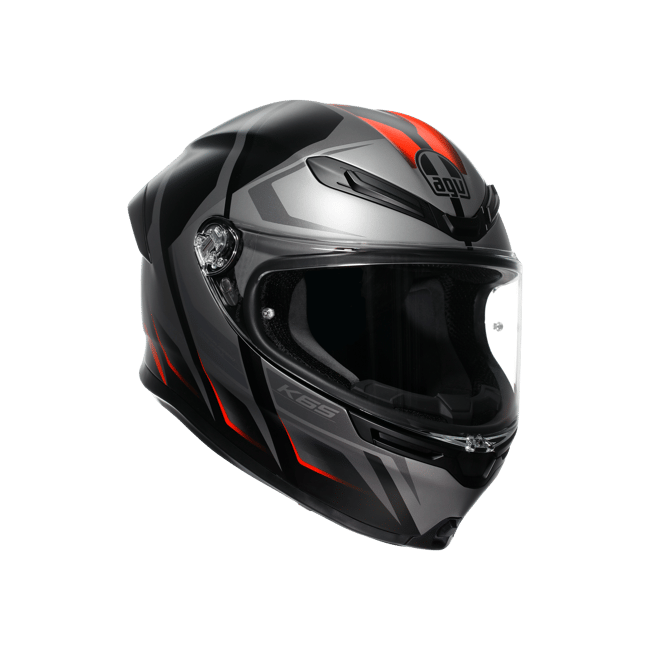 Agv K6 S Karve Matt Blk Grey Red Kapalı Kask