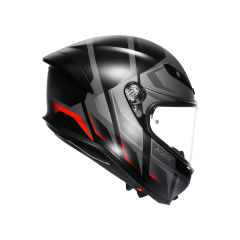 Agv K6 S Karve Matt Blk Grey Red Kapalı Kask