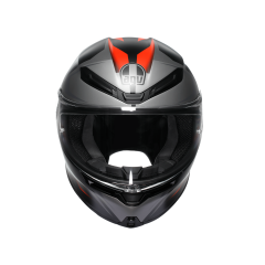 Agv K6 S Karve Matt Blk Grey Red Kapalı Kask
