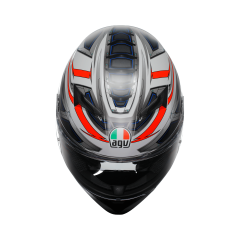Agv K3 Space Matt White Red Fluo Kapalı Kask