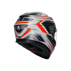 Agv K3 Space Matt White Red Fluo Kapalı Kask