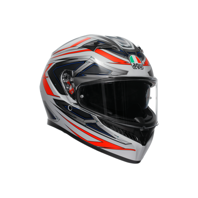 Agv K3 Space Matt White Red Fluo Kapalı Kask