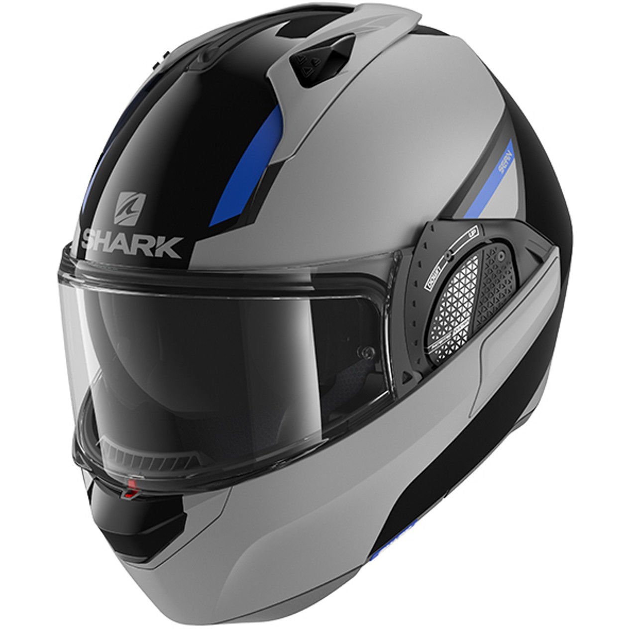 Shark Evo GT Sean Black Silver Blue KSB
