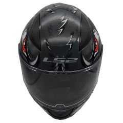 LS2 Rapid 2 Spox Gri-Kırmızı Kapalı Kask
