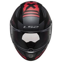 LS2 Rapid 2 Xtreet Mat Siyah Kırmızı Kapalı Kask