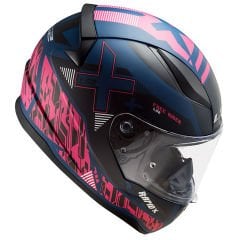LS2 Rapid 2 Xtreet Mat Mavi Mor Kapalı Kask