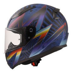 LS2 Rapid 2 Optik Mat Mavi Mor Kapalı Kask