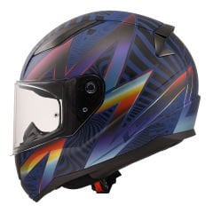 LS2 Rapid 2 Optik Mat Mavi Mor Kapalı Kask