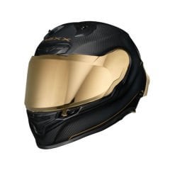 NEXX X.R3R Golden Edition Karbon Mat Siyah Sarı Kapalı Kask