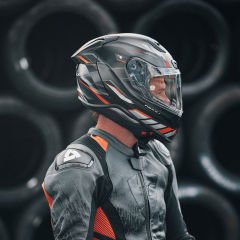 NEXX X.R3R Precision Mat Karbon Siyah Kırmızı Kapalı Kask