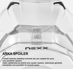 NEXX X.R3R Precision Mat Karbon Siyah Kırmızı Kapalı Kask