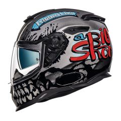 NEXX SX.100 Big Shot Gri Kapalı Kask