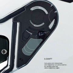 NEXX SX.100 Big Shot Gri Kapalı Kask