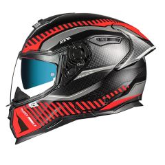 NEXX SX.100R Skidder Mat Siyah Kırmızı Kapalı Kask