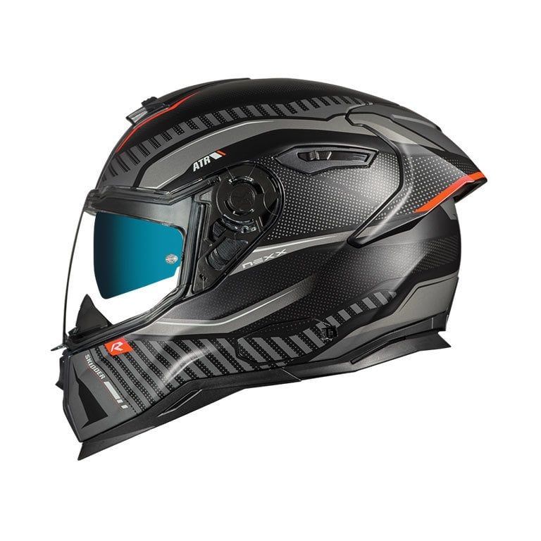 Nexx Sx.100R Kask Skidder Mat Siyah Gri Kapalı Kask