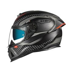 Nexx Sx.100R Kask Skidder Mat Siyah Gri Kapalı Kask
