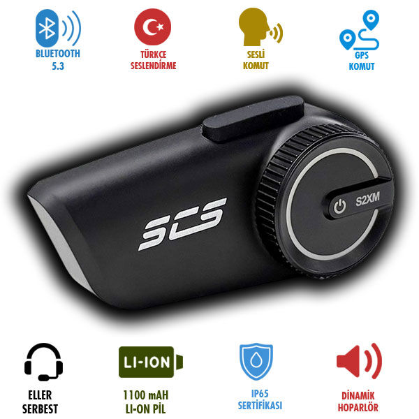 SCS S2XM Bluetooth ve İntercom