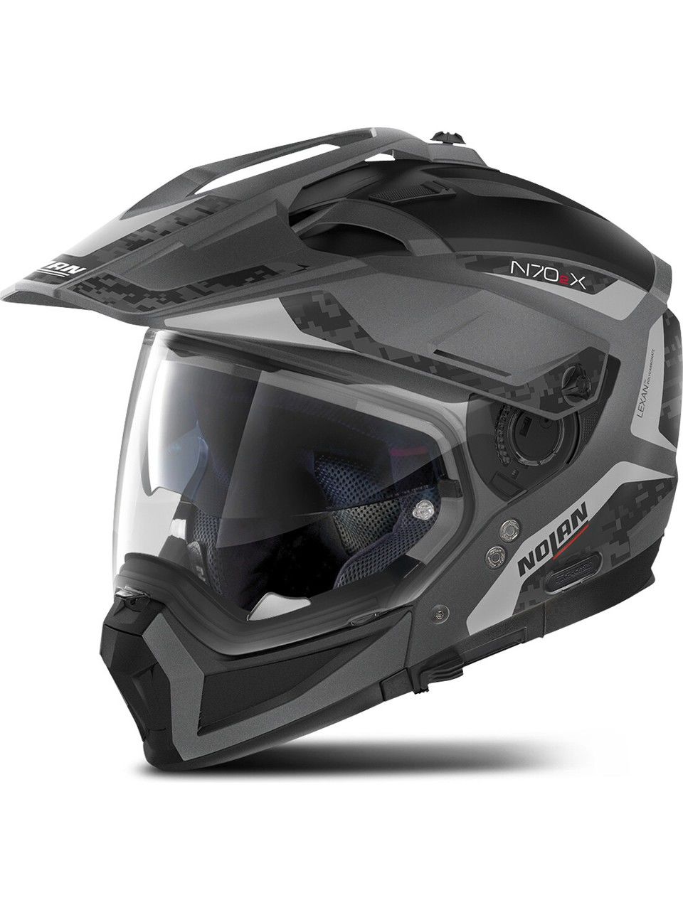 Nolan N70.2 x Torpedo N-Com Flat Lava Grey Modüler Kask