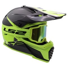 LS2 Charger Goggles Motokros Gözlük (IRIDIUM CAMLI)