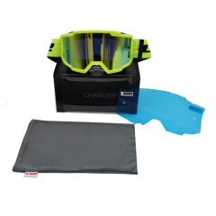 LS2 Charger Goggles Motokros Gözlük (IRIDIUM CAMLI)
