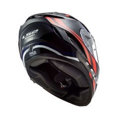 LS2 Challenger Propeller Kırmızı Mavi Kapalı Kask