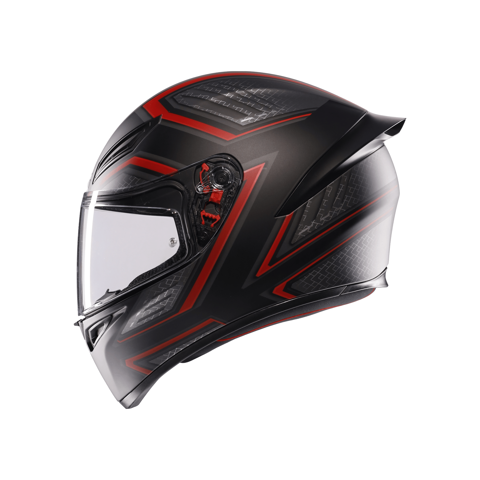 Agv K1 S Sling Matt Black Red Kapalı Kask