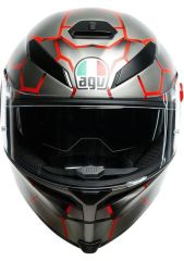 Agv K5 S Multi Vulcanum Red Kapalı Kask