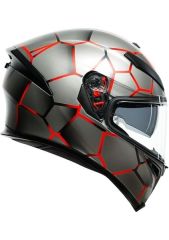 Agv K5 S Multi Vulcanum Red Kapalı Kask