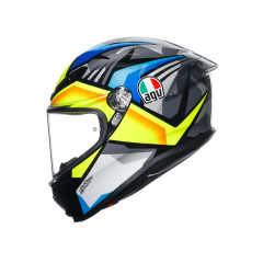 Agv K6 S Joan Black Blue Yellow Kapalı Kask