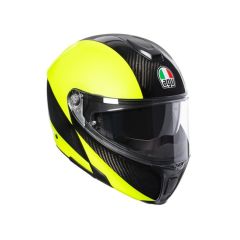 Agv Sportmodular Multi PLK Carbon Yellow Çene Açılır Kask