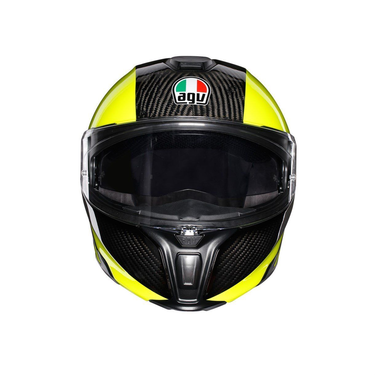 Agv Sportmodular Multi PLK Carbon Yellow Çene Açılır Kask
