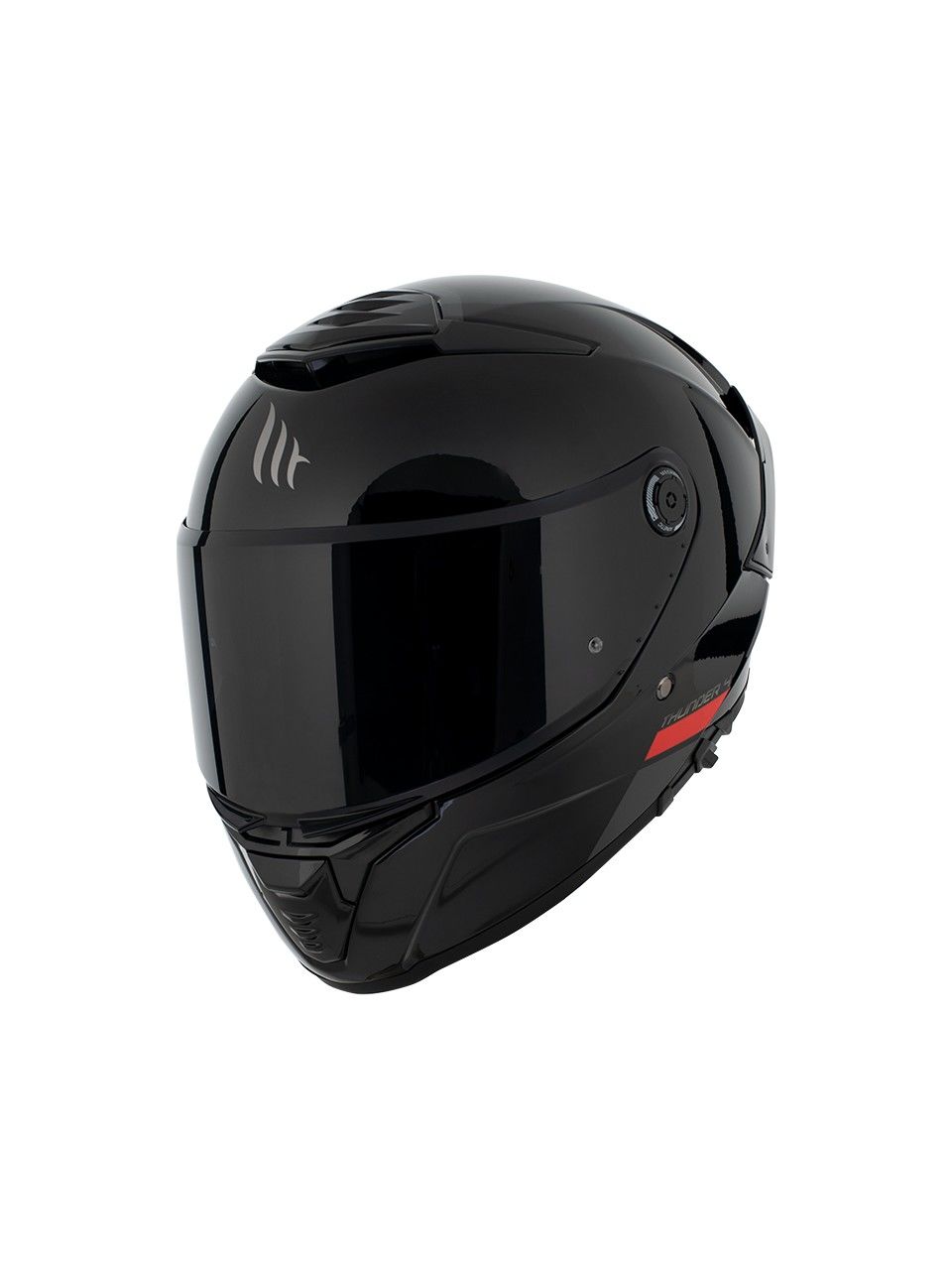 MT Helmets Thunder 4 SV Solid A1 Parlak Siyah Kapalı Kask