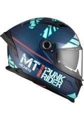 MT Helmets Braker Punk Rider C7 Gloss Kapalı Kask
