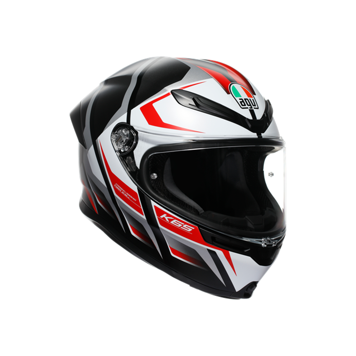 AGV K6 S MPLK Karve Mat Black White Red