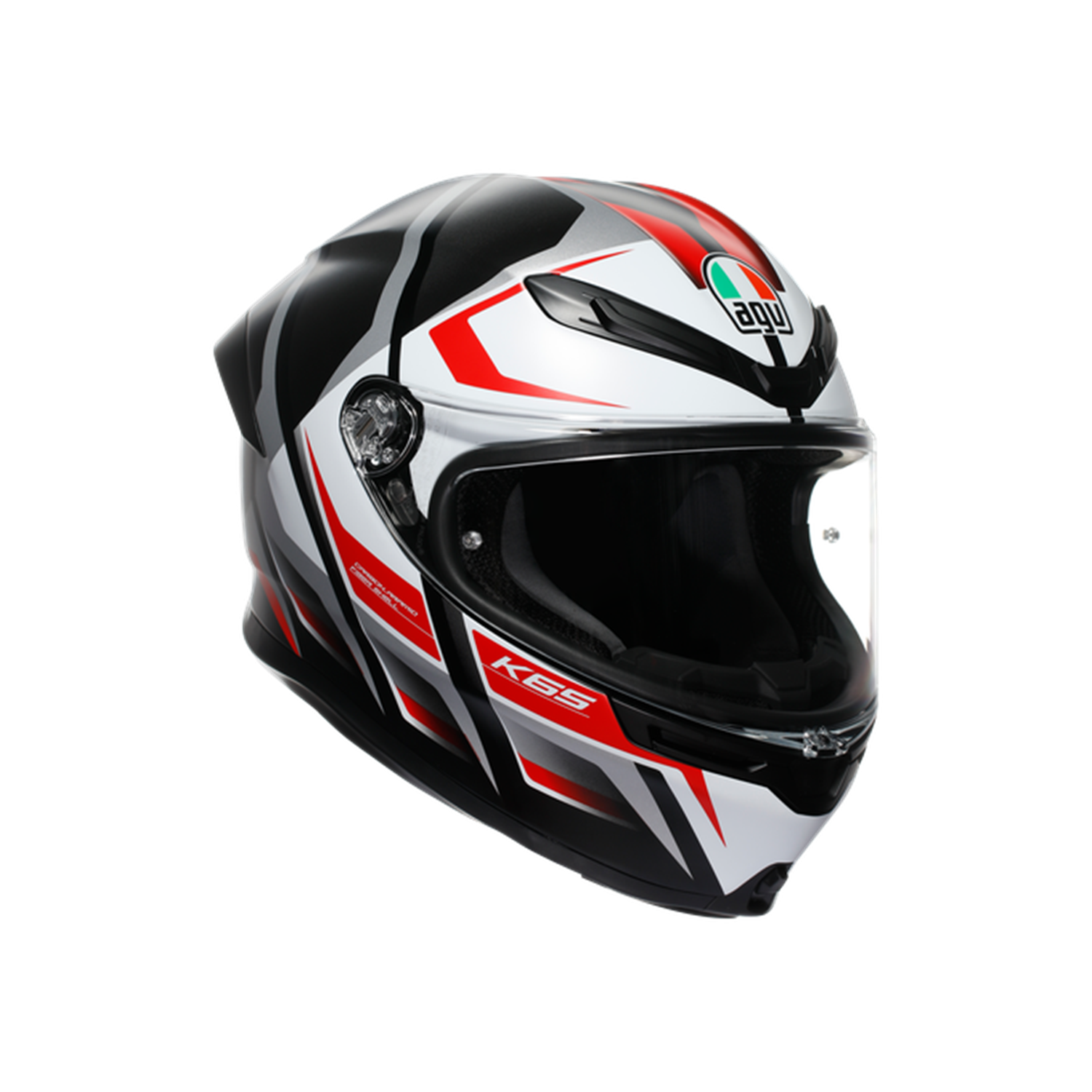 AGV K6 S MPLK Karve Mat Black White Red
