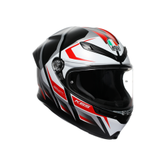 AGV K6 S MPLK Karve Mat Black White Red