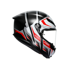 AGV K6 S MPLK Karve Mat Black White Red