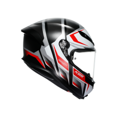 AGV K6 S MPLK Karve Mat Black White Red