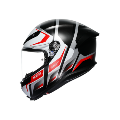 AGV K6 S MPLK Karve Mat Black White Red