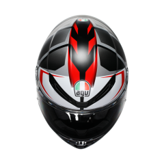 AGV K6 S MPLK Karve Mat Black White Red