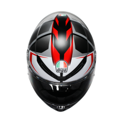 AGV K6 S MPLK Karve Mat Black White Red