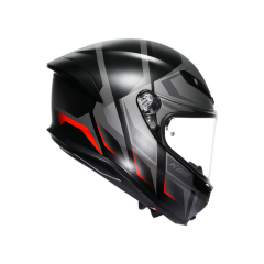 AGV K6 S MPLK Karve Mat Black Grey Red