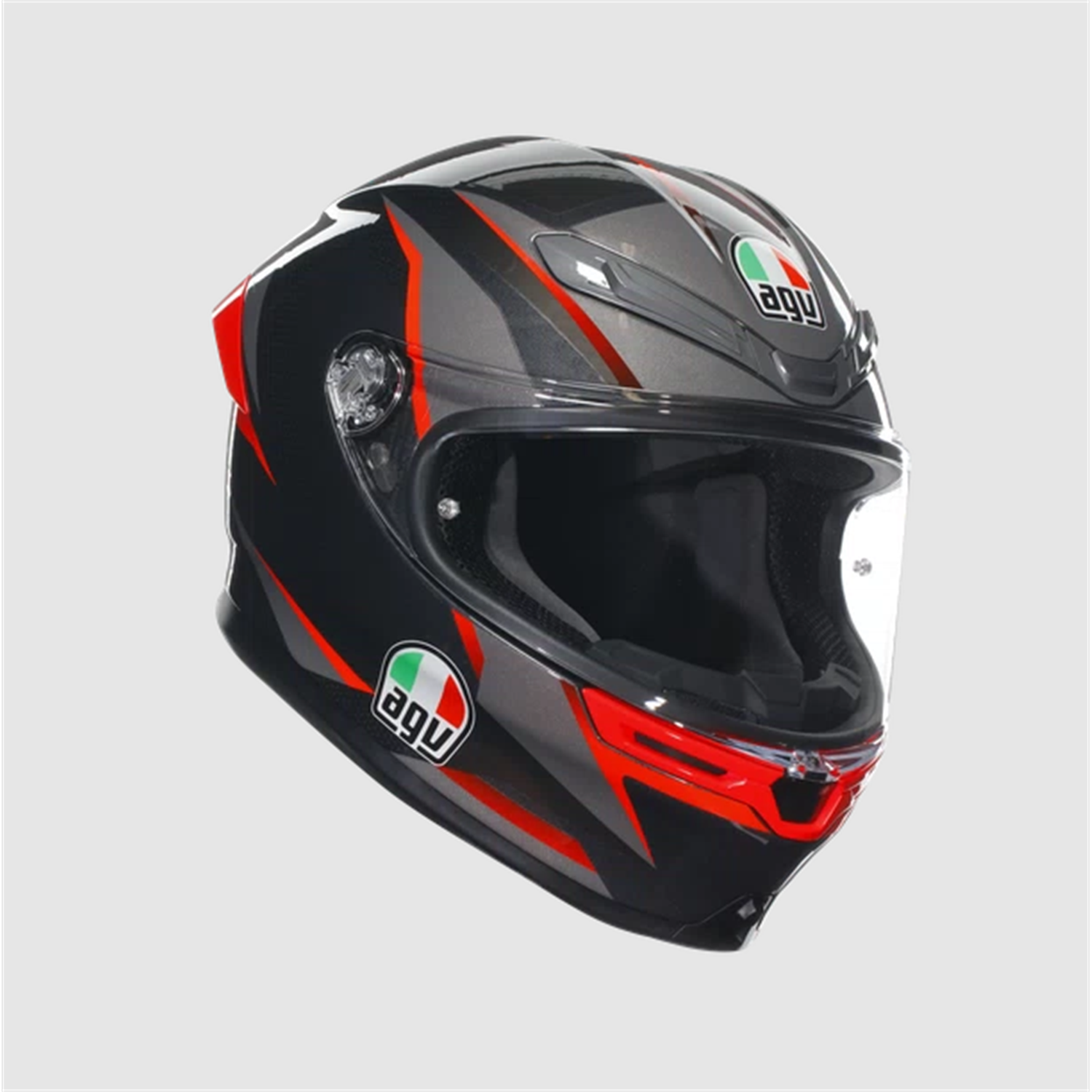 AGV K6 S MPLK Slahscut Black Grey Red