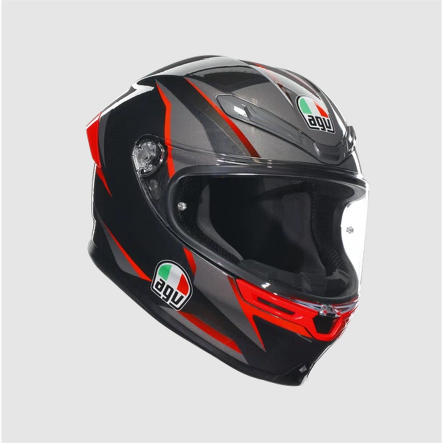 AGV K6 S MPLK Slahscut Black Grey Red