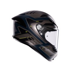 AGV K6 S MPLK Enhance Mat Grey Yellow Fluo
