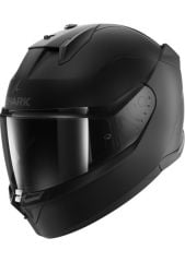 Shark D-Skwal 3 Blank Mat Siyah Kapalı Kask L