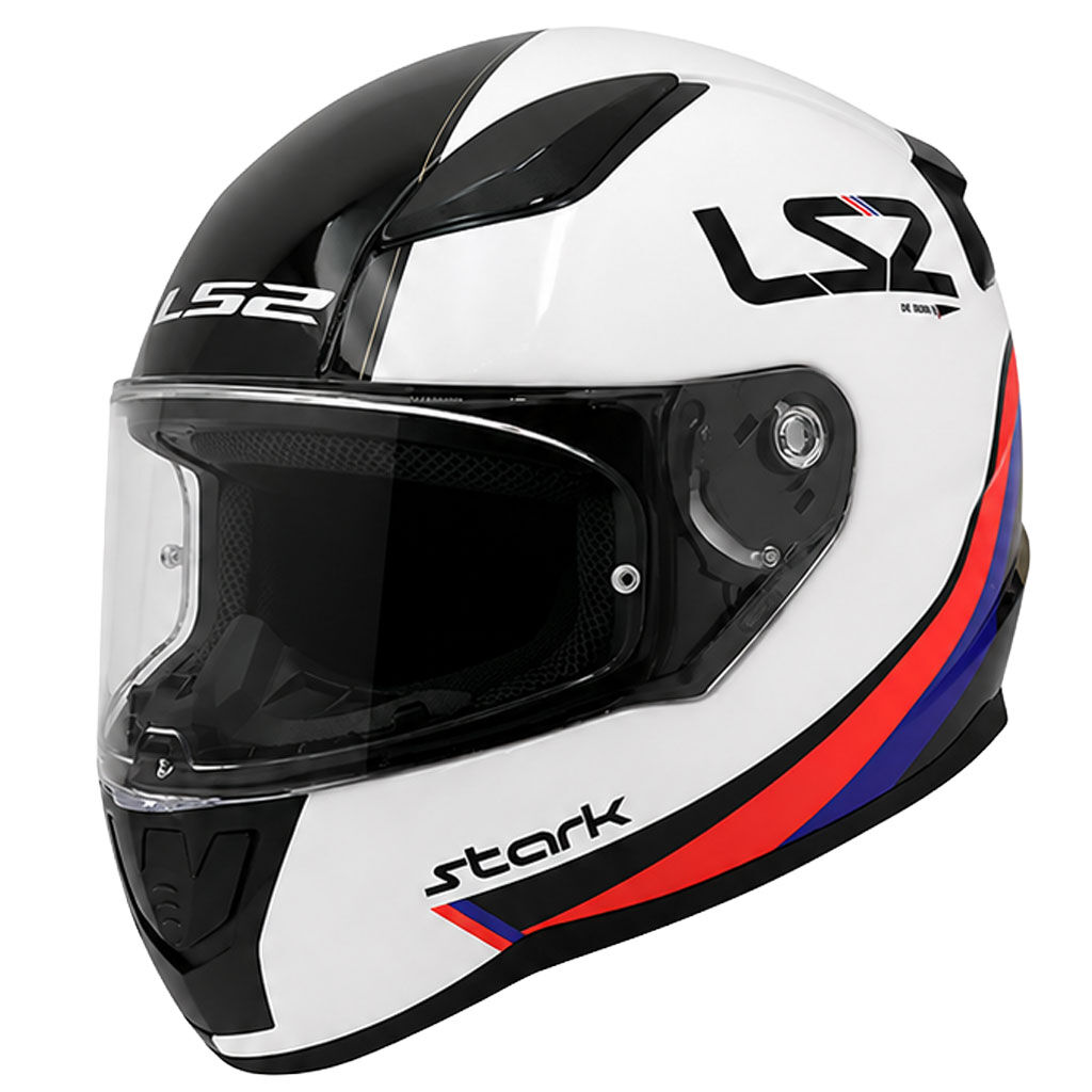LS2 Rapid 2 Stark Beyaz Kırmızı Mavi KASK
